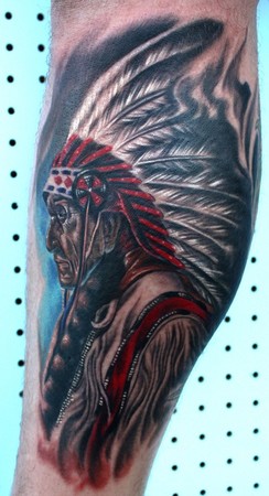 Ty McEwen - Indian tattoo